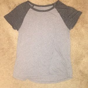 Gray and black short sleeve.